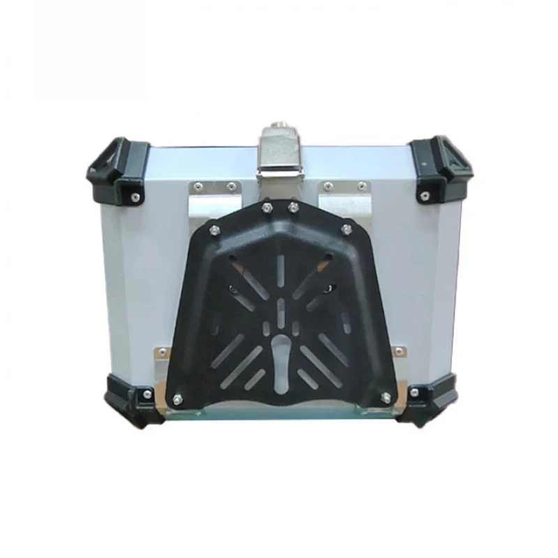 High Quality 55L Silver X Design Removable Tail Box Aluminum Top Motorcycle Trunk Hot Selling
High Quality 55L Silver X Design Removable Tail Box Aluminum Top Motorcycle Trunk Hot Selling