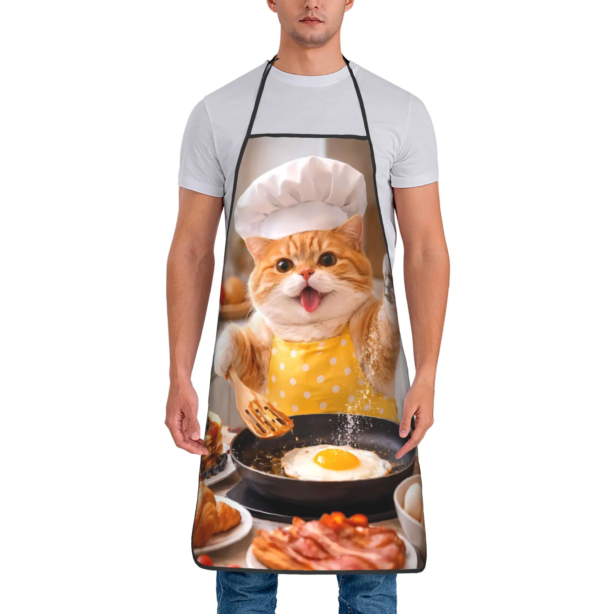 Funny Pancake Cat Food Lover Apron Cleaning Fashion Kitchen Accessories Barber Work Aprons without Pocket
Funny Pancake Cat Food Lover Apron Cleaning Fashion Kitchen Accessories Barber Work Aprons without Pocket
