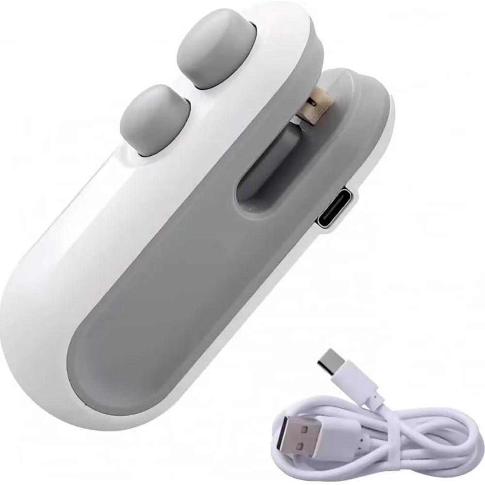 2in1 Rechargeable Chip Bag Sealer with Cutter, Portable USB C Heat Sealer Resealer Machine for Chip, Plastic Bags Heat Seal Tool
2in1 Rechargeable Chip Bag Sealer with Cutter, Portable USB C Heat Sealer Resealer Machine for Chip, Plastic Bags Heat Seal Tool