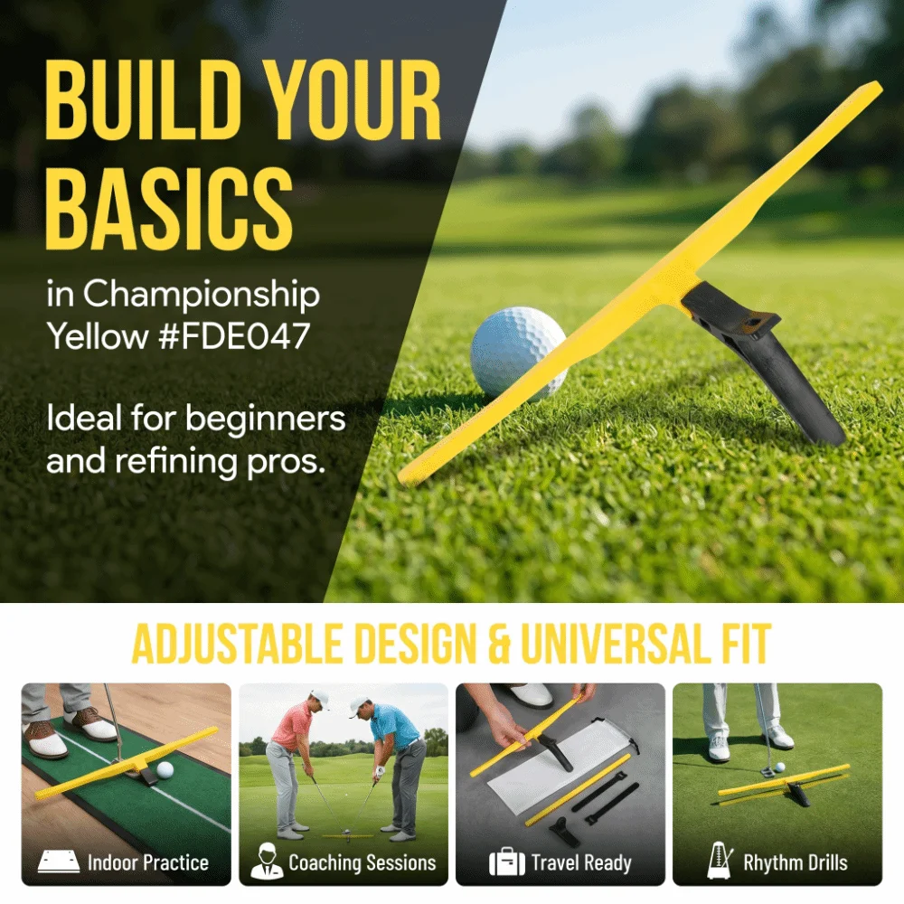 1set T Shaped Putting Trainer Adjustable Straps Forearm Mounted Putter Alignment Tool Easy Assembly Dual Hand Fit
1set T Shaped Putting Trainer Adjustable Straps Forearm Mounted Putter Alignment Tool Easy Assembly Dual Hand Fit