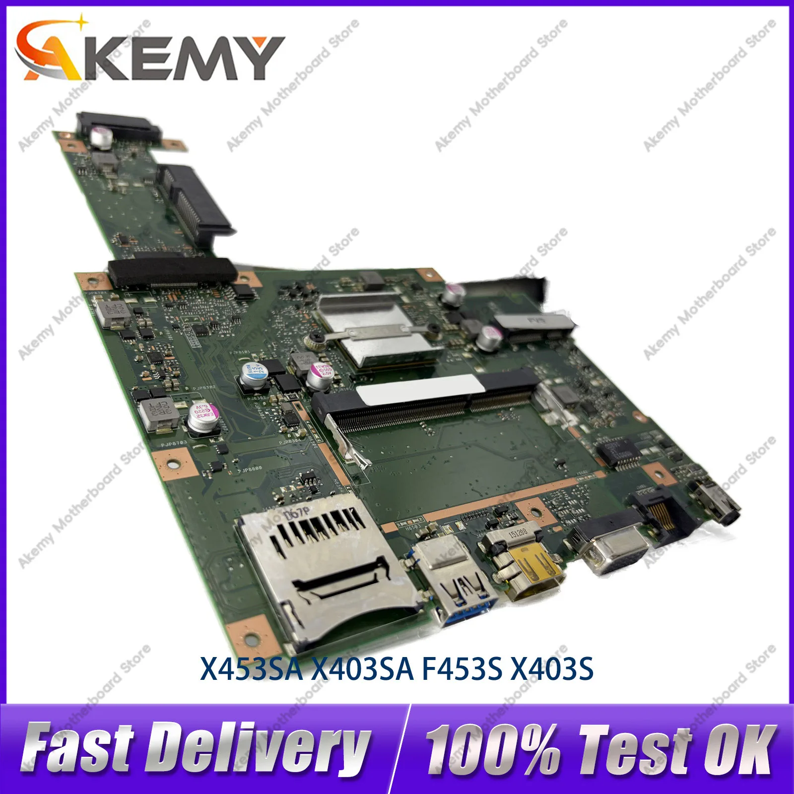 X453SA Laptop Motherboard For ASUS VivoBook X453S X453SA F453S A453S Notebook Mainboard With Celeron CPU 100% tests OK fast ship
X453SA Laptop Motherboard For ASUS VivoBook X453S X453SA F453S A453S Notebook Mainboard With Celeron CPU 100% tests OK fast ship