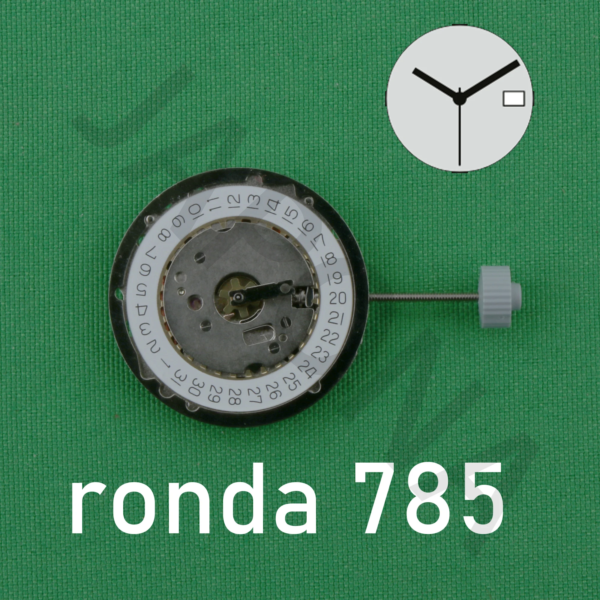 Механизм ronda 785 Swiss 785-3 normtech, 3 стрелки, кварцевый механизм с датой, аксессуары для ремонта, запасные части, часовой механизм
Механизм ronda 785 Swiss 785-3 normtech, 3 стрелки, кварцевый механизм с датой, аксессуары для ремонта, запасные части, часовой механизм