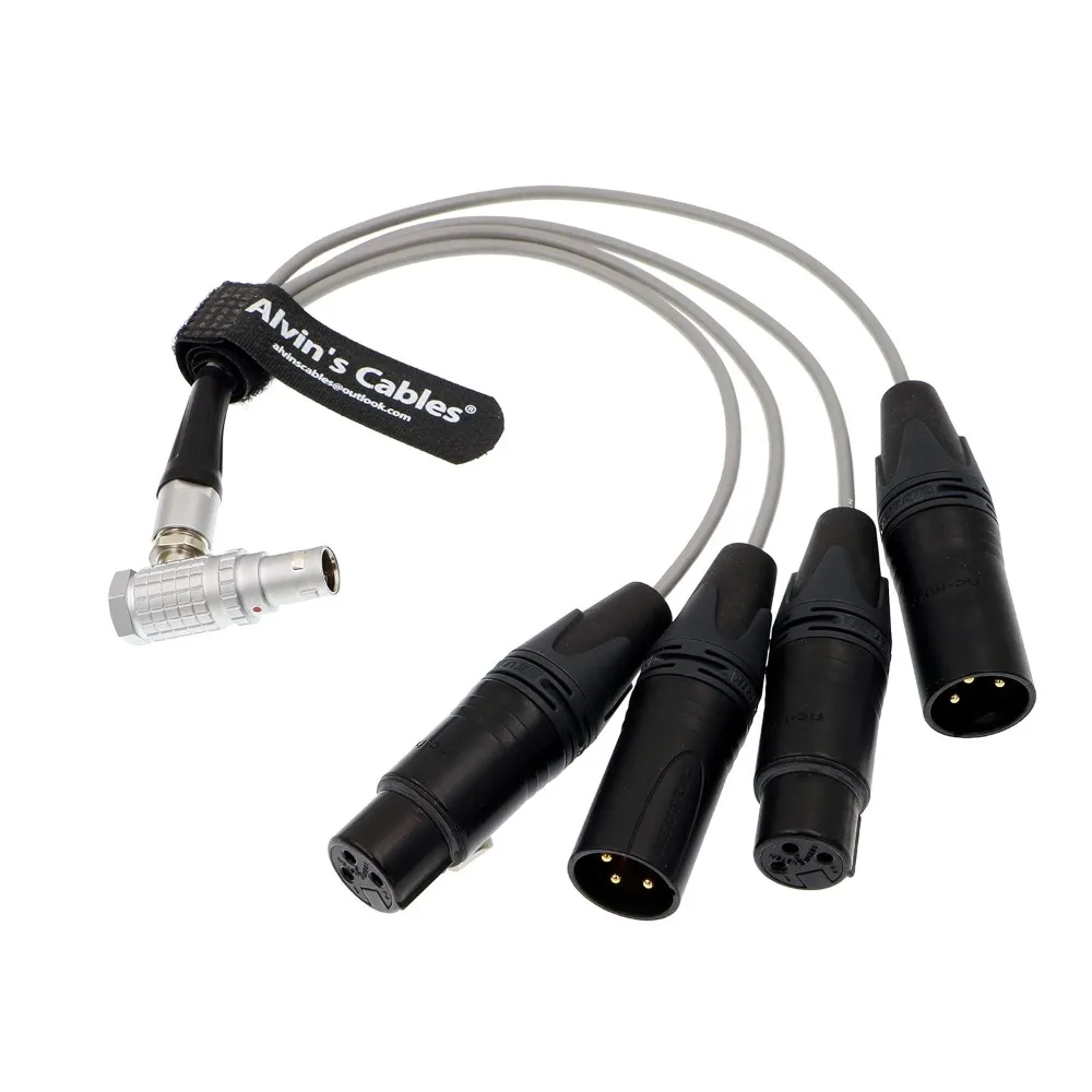 Alvin's Cables Breakout Audio Input Output Cable for Atomos Shogun Monitor Recorder Right Angle 10 Pin to 4 XLR 3 Pin
Alvin's Cables Breakout Audio Input Output Cable for Atomos Shogun Monitor Recorder Right Angle 10 Pin to 4 XLR 3 Pin