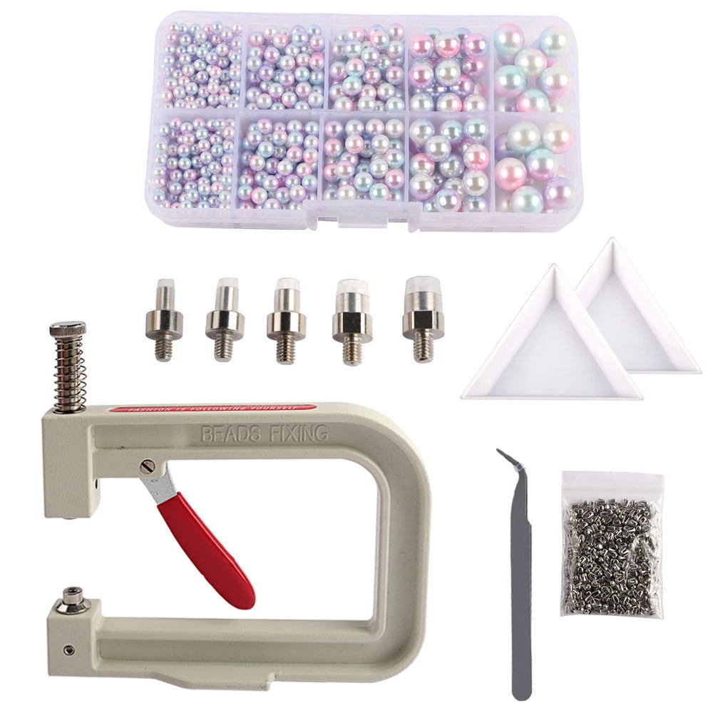 Pearl-Setting-Machine and Hand Press Pearl Setting Tool,with Pearl Beads Screw Head for Sewing Crafts Shoes Clothing
Pearl-Setting-Machine and Hand Press Pearl Setting Tool,with Pearl Beads Screw Head for Sewing Crafts Shoes Clothing