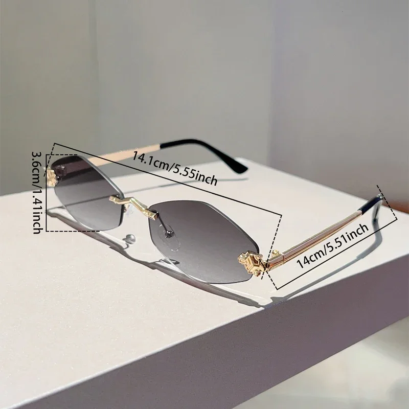 Rimless Polygon Sunglasses Men 2025 New Gradient Ocean Lenses Decor Shades Women Ins Trendy Stylish Design Sun Glasses
Rimless Polygon Sunglasses Men 2025 New Gradient Ocean Lenses Decor Shades Women Ins Trendy Stylish Design Sun Glasses