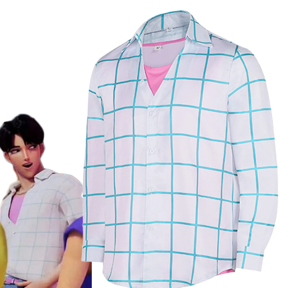 Demon Hunter of KPop Jinu Cosplay Plaid Shirts Pink T-shirt Costume Set Halloween Roleplay Top Clothing Carnival Party Outfits
Demon Hunter of KPop Jinu Cosplay Plaid Shirts Pink T-shirt Costume Set Halloween Roleplay Top Clothing Carnival Party Outfits