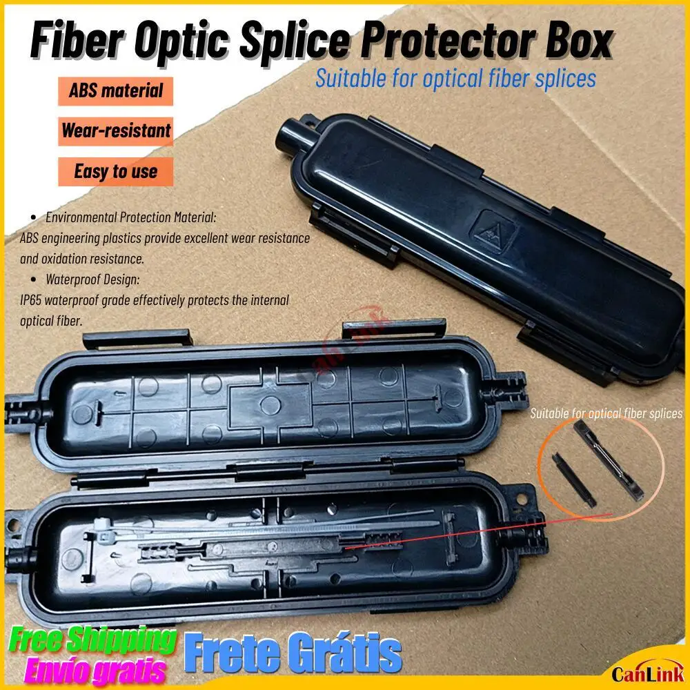 Fiber Protect Box black Color Splicling Ftth Fiber Accessories Fiber Protection box Suitable for optical fiber splices
Fiber Protect Box black Color Splicling Ftth Fiber Accessories Fiber Protection box Suitable for optical fiber splices