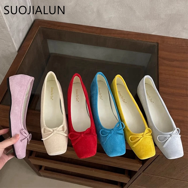 SUOJIALUN 2025 Women Flat Shoes Fashion Round Toe Shallow Slip On Ladies Elegant Ballet Flats Candy Color Outdoor Dress Single S
SUOJIALUN 2025 Women Flat Shoes Fashion Round Toe Shallow Slip On Ladies Elegant Ballet Flats Candy Color Outdoor Dress Single S