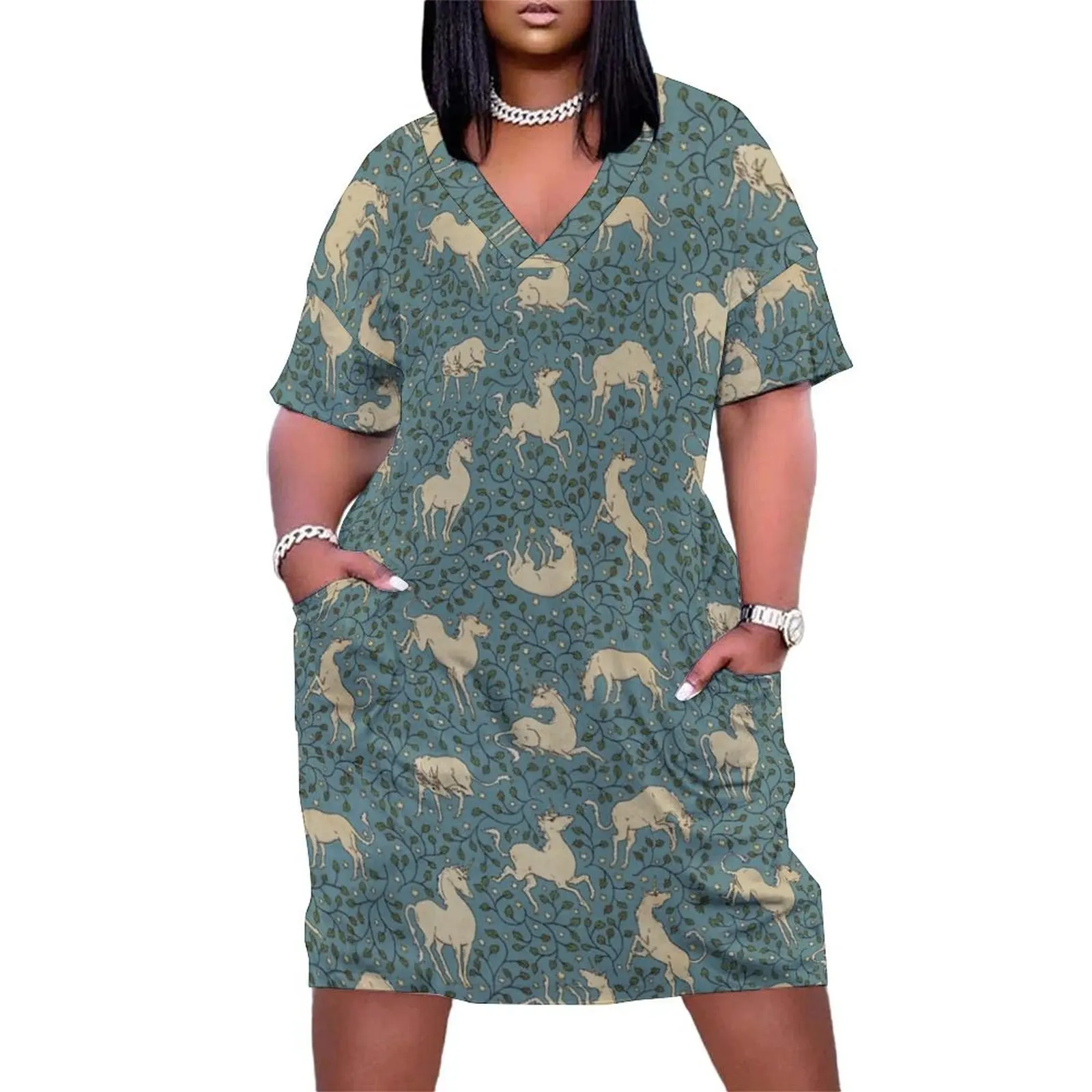Twilight Unicorns Loose Pocket Dress prom clothes Woman fashion Women dresses summer Elegant gowns
Twilight Unicorns Loose Pocket Dress prom clothes Woman fashion Women dresses summer Elegant gowns