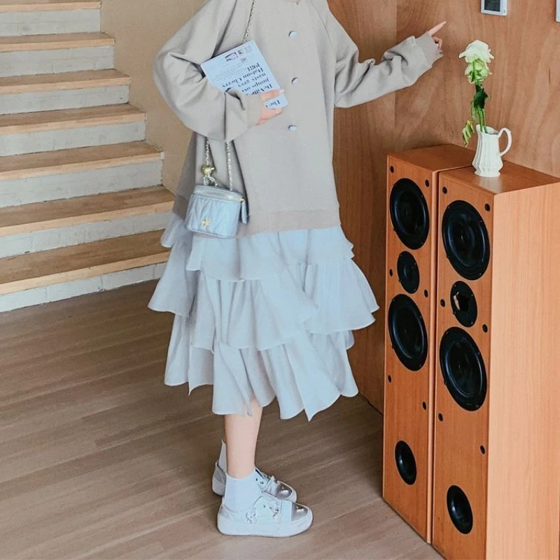 Autumn & Spring New Arrival Long Sleeve Dress Slimming Cake Skirt Layered Padded Two-Piece Sweatshirt Dress
Autumn & Spring New Arrival Long Sleeve Dress Slimming Cake Skirt Layered Padded Two-Piece Sweatshirt Dress