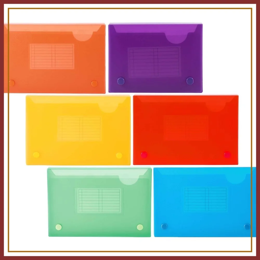 5 x 8 Inch Index Case, Snap Button Closure, 5 Index Dividers, Assorted (Pack of 6) (50101-2091)
5 x 8 Inch Index Case, Snap Button Closure, 5 Index Dividers, Assorted (Pack of 6) (50101-2091)