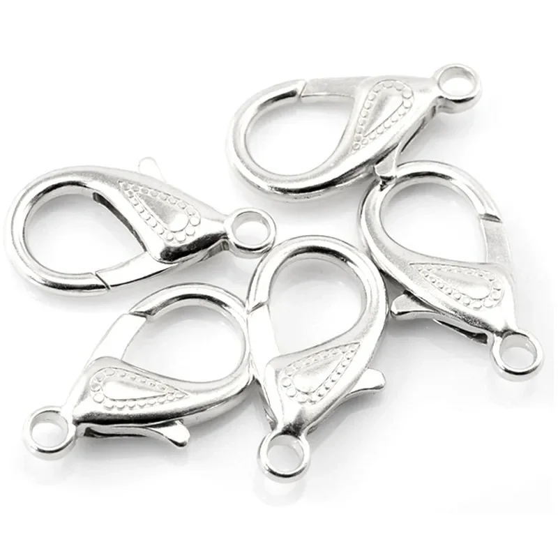 500Pcs Silver Tone Eyes Metal Lobster Clasps For Key Ring Key Chain Jewelry DIY Findings 30x16mm
500Pcs Silver Tone Eyes Metal Lobster Clasps For Key Ring Key Chain Jewelry DIY Findings 30x16mm
