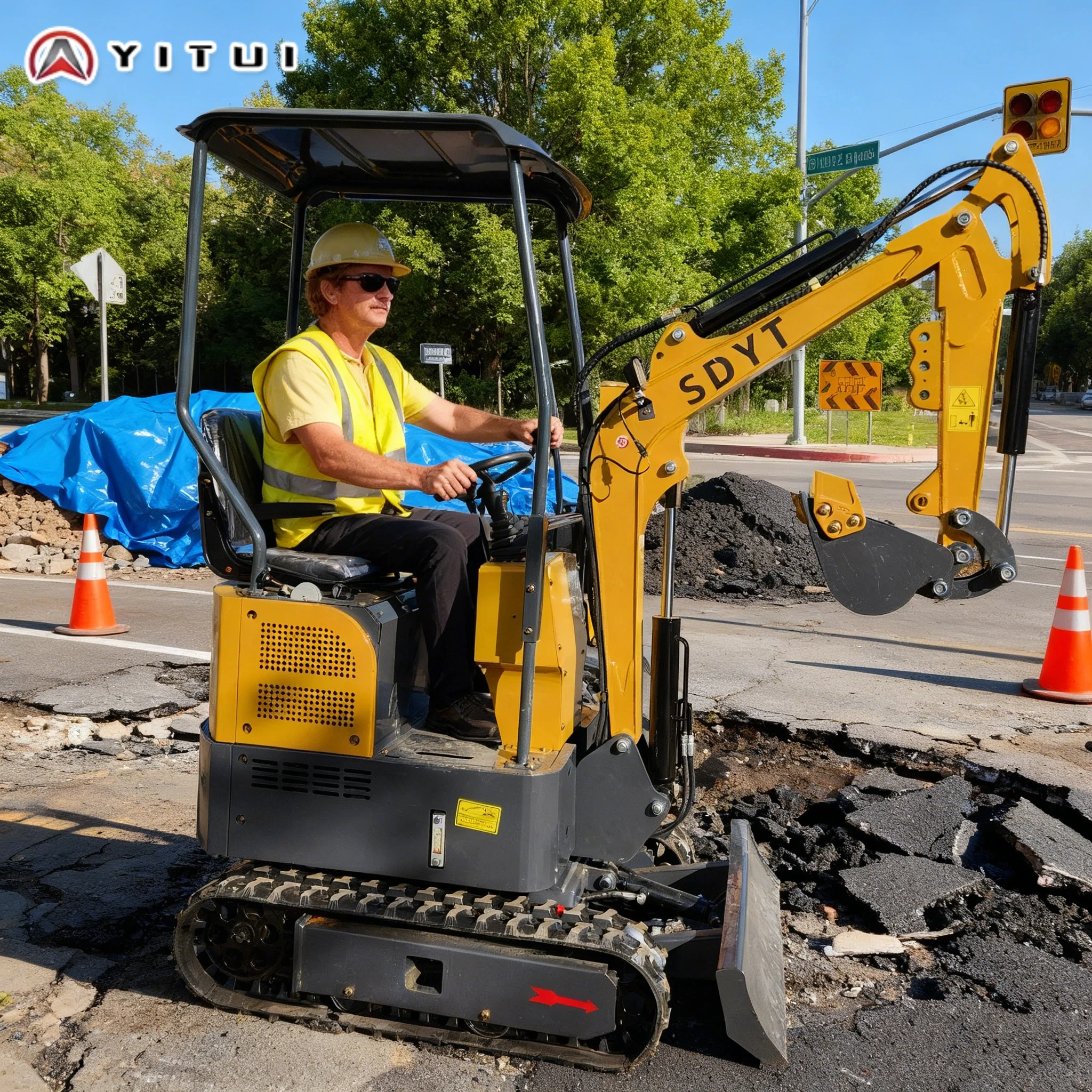 1.7 Ton Compact Mini Excavator Crawler Diesel Digger - Home Farm Trenching & Chassis Rotating Boom Side Swing Customized
1.7 Ton Compact Mini Excavator Crawler Diesel Digger - Home Farm Trenching & Chassis Rotating Boom Side Swing Customized