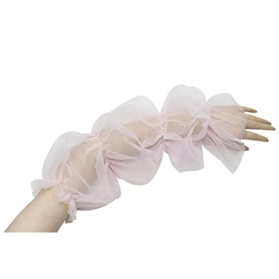 Women's Long Tulle Gloves Lace Semi Sheer Ruffle Sleeves Fingerless Gloves Sunscreen Dress Costume Accessory
Women's Long Tulle Gloves Lace Semi Sheer Ruffle Sleeves Fingerless Gloves Sunscreen Dress Costume Accessory