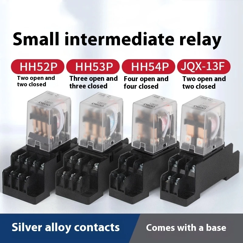 Small Electromagnetic Intermediate Relay DC 12V 24V AC 220V Base 8-Pin 14 Contactor 380V Response for Electrical Systems
Small Electromagnetic Intermediate Relay DC 12V 24V AC 220V Base 8-Pin 14 Contactor 380V Response for Electrical Systems