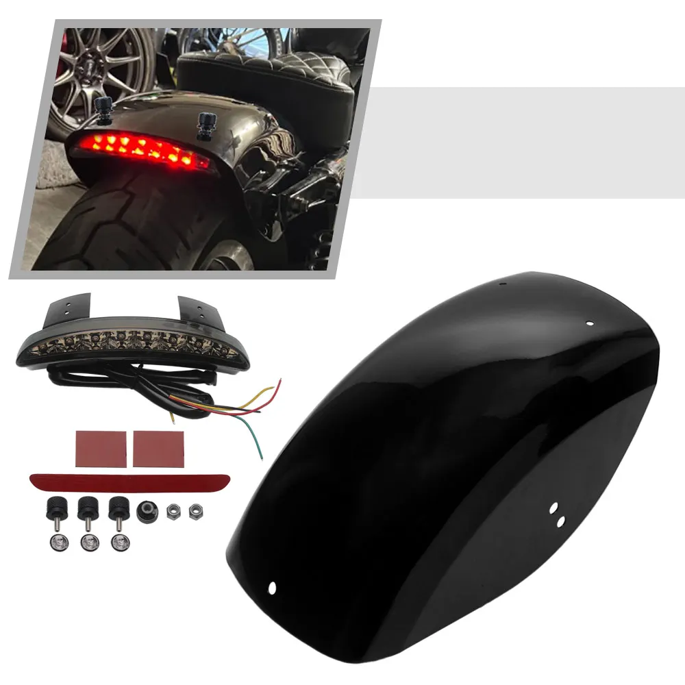 Motorcycle Short Rear Fender Mud Guard Protector With Led turn signal Light DC12V For Harley Sportster 883-XL883 SUPERLOW-XL883L
Motorcycle Short Rear Fender Mud Guard Protector With Led turn signal Light DC12V For Harley Sportster 883-XL883 SUPERLOW-XL883L
