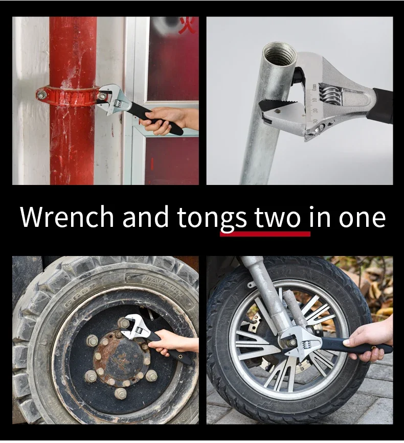 Plumbing Bathroom Pipe Repairing Tool Ratchet Monkey Wrench Adjustable Ratchet Wrench with Non-Slip Handle
Plumbing Bathroom Pipe Repairing Tool Ratchet Monkey Wrench Adjustable Ratchet Wrench with Non-Slip Handle
