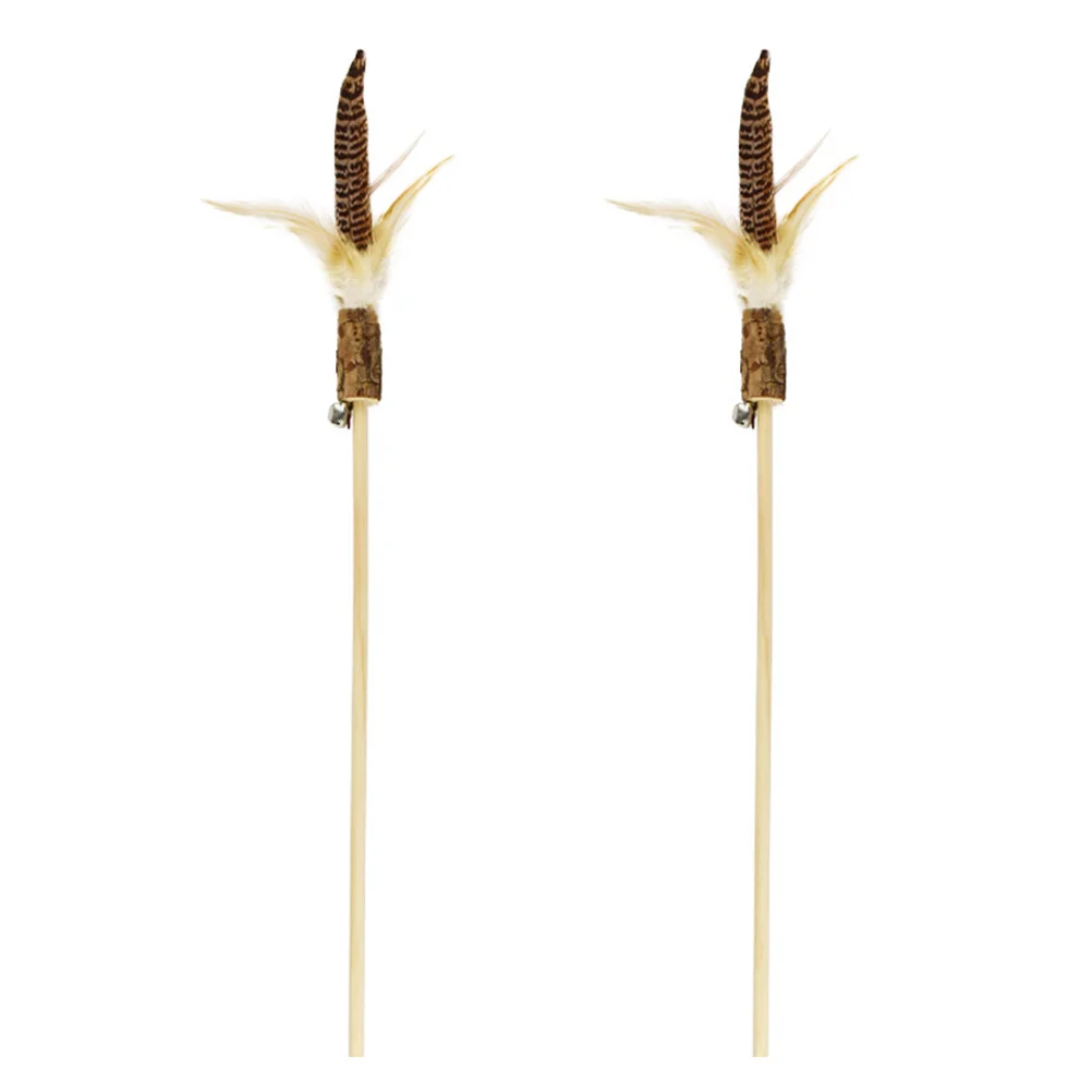 2Pcs Cat Teaser Wooden Interactive Sticks Exercise Play Rods Pet Teasing Wand for Stress Relief Cat Teaser
2Pcs Cat Teaser Wooden Interactive Sticks Exercise Play Rods Pet Teasing Wand for Stress Relief Cat Teaser