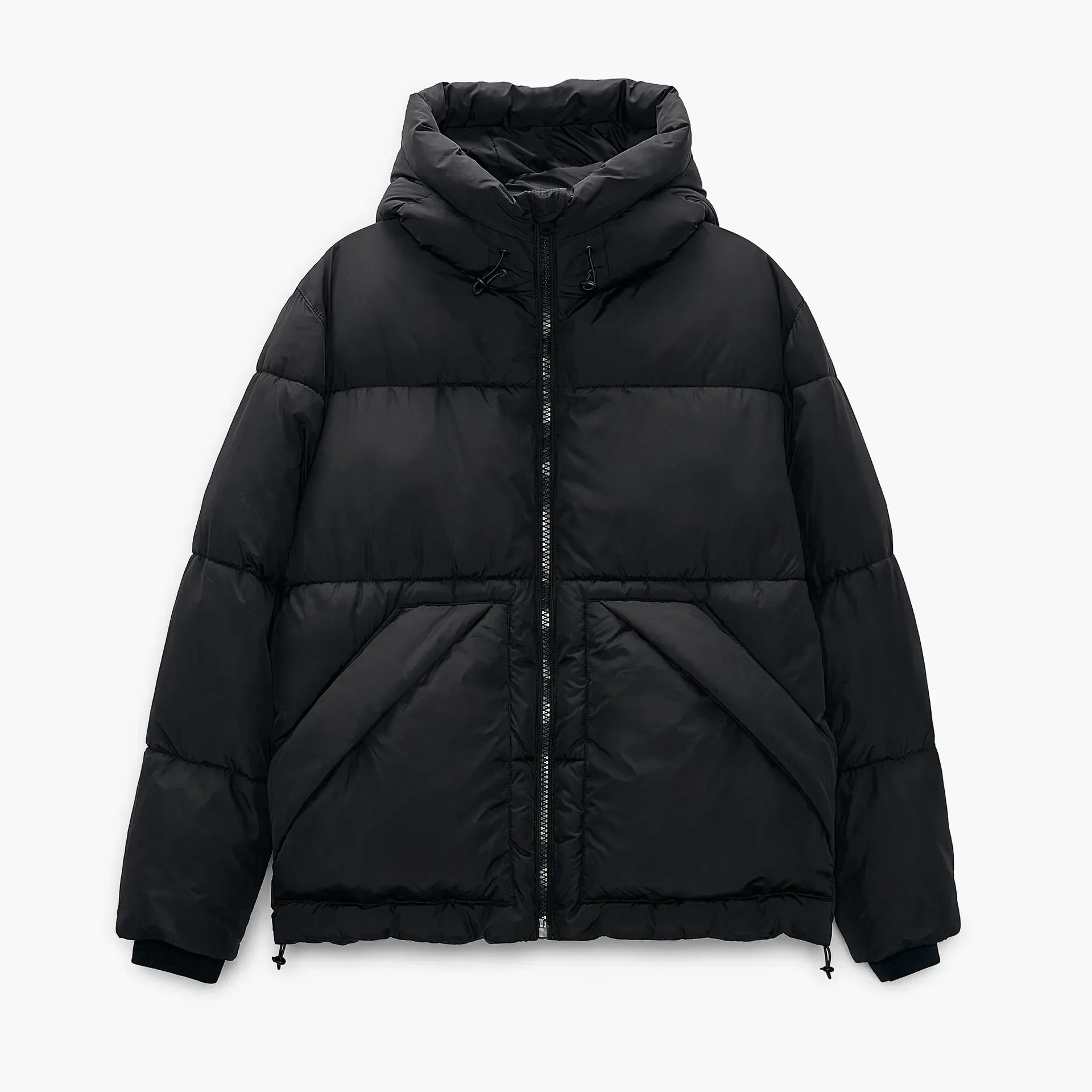 Solid Color Stand-up Collar Hooded Padded Jacket, Men's Winter Fashion Warm Casual Zipper Simple Windproof Cotton-padded Jacket
Solid Color Stand-up Collar Hooded Padded Jacket, Men's Winter Fashion Warm Casual Zipper Simple Windproof Cotton-padded Jacket