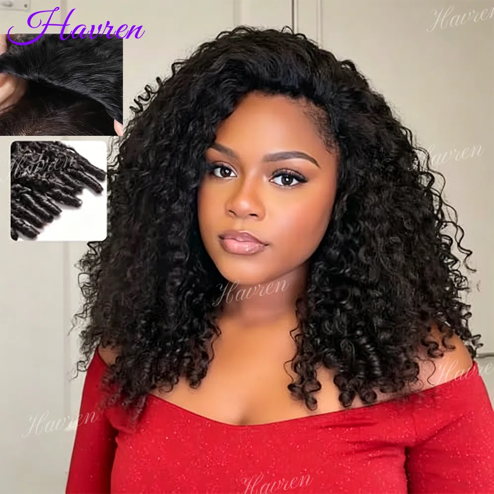 Havren Hair Quickly Install Burmese Curly Glueless Half Wigs Human Hair Wear TO Go Curly 3 IN 1 Half Wig With Drawstring Wig
Havren Hair Quickly Install Burmese Curly Glueless Half Wigs Human Hair Wear TO Go Curly 3 IN 1 Half Wig With Drawstring Wig