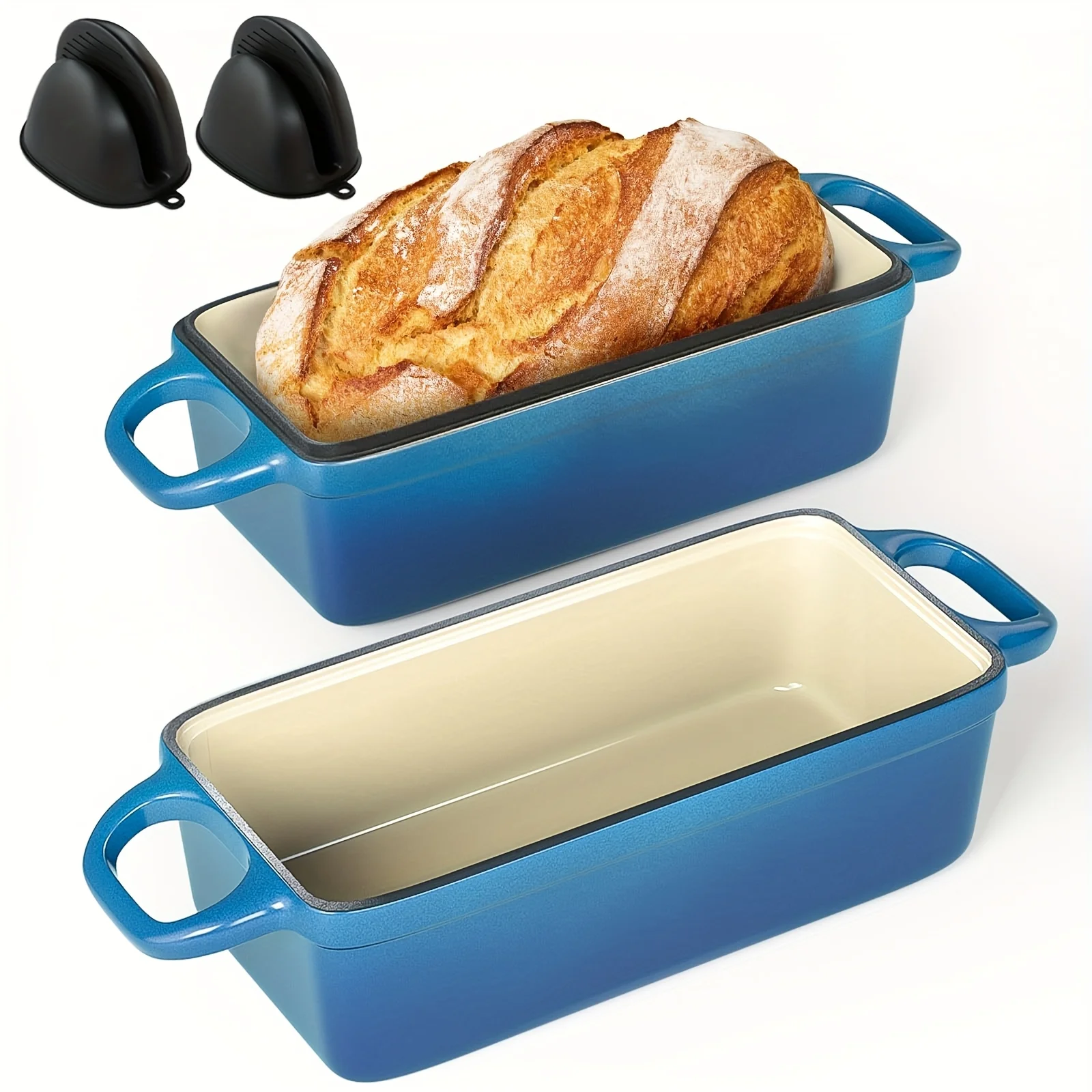 3.4 Quart (3.4Q) Heavy-Duty Cast Iron Dutch Oven Pot with Lid-Compatible Baking Pan - Non-Stick Enamel Coating
3.4 Quart (3.4Q) Heavy-Duty Cast Iron Dutch Oven Pot with Lid-Compatible Baking Pan - Non-Stick Enamel Coating