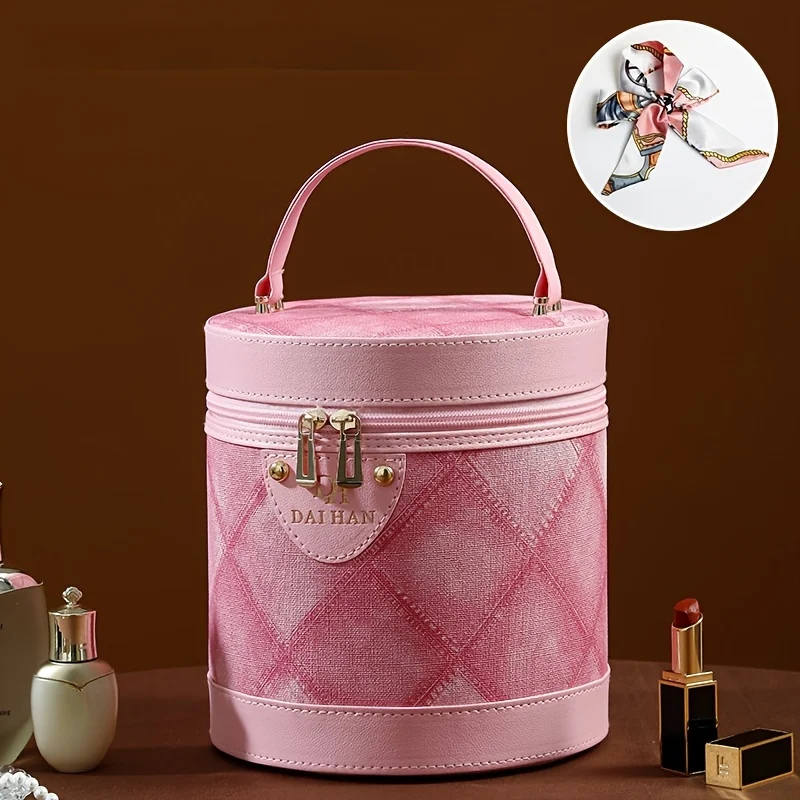 DAIHANN Waterproof PU Cosmetic Bag for Women, Large Capacity Portable Makeup Organizer with Mirror, Alcohol-Free
DAIHANN Waterproof PU Cosmetic Bag for Women, Large Capacity Portable Makeup Organizer with Mirror, Alcohol-Free