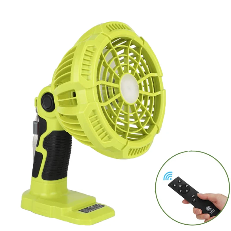 Portable Camping Fan Multifunctional Rechargeable Fan Compatible with For RYOBI 18V Batteries with LED Light, Remote Controller
Portable Camping Fan Multifunctional Rechargeable Fan Compatible with For RYOBI 18V Batteries with LED Light, Remote Controller