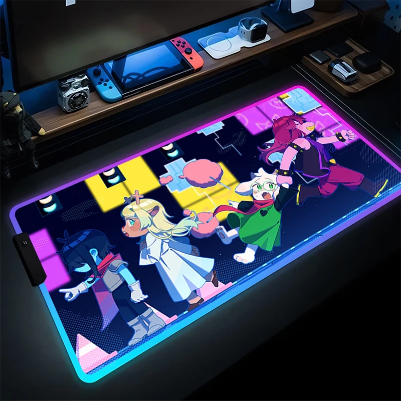 RGB Mouse Pad Computer Gaming Pixel Game Mousepad LED D-deltarune Desktop Mat PC Anime Keyboard Pad Gamer Accessories Table Pad
RGB Mouse Pad Computer Gaming Pixel Game Mousepad LED D-deltarune Desktop Mat PC Anime Keyboard Pad Gamer Accessories Table Pad