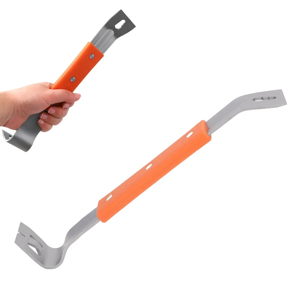 Stainless Steel Nail Puller Non Slip Handle Curved Head Design Multifunctional Pry Bar Trim Puller For Handcrafts
Stainless Steel Nail Puller Non Slip Handle Curved Head Design Multifunctional Pry Bar Trim Puller For Handcrafts