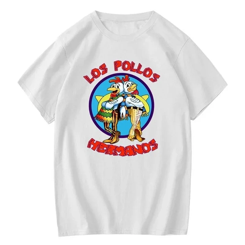 LOS POLLOS Hermanos забавная футболка с принтом, мужская модная повседневная летняя хлопковая дышащая футболка с короткими рукавами «Курица Братья»
LOS POLLOS Hermanos забавная футболка с принтом, мужская модная повседневная летняя хлопковая дышащая футболка с короткими рукавами «Курица Братья»
