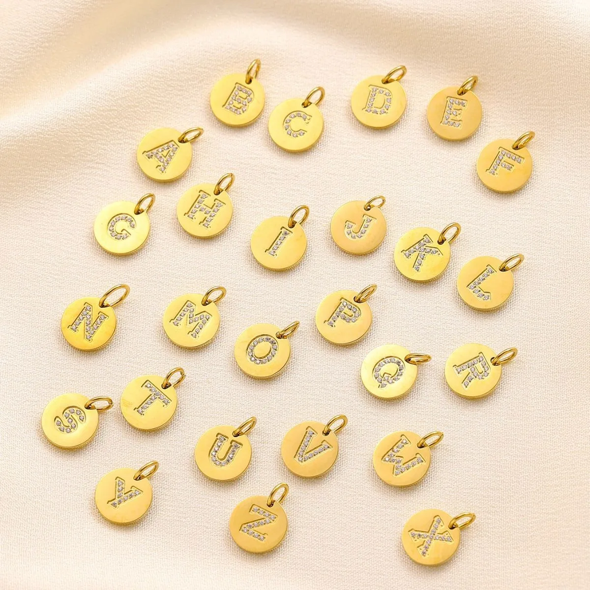 5pcs/ Bag 26 Initials Letter Pendant Women Fashion Accessories Jewelry Trendy Diamond Gold DIY Custom Chain Alphabet Charms
5pcs/ Bag 26 Initials Letter Pendant Women Fashion Accessories Jewelry Trendy Diamond Gold DIY Custom Chain Alphabet Charms