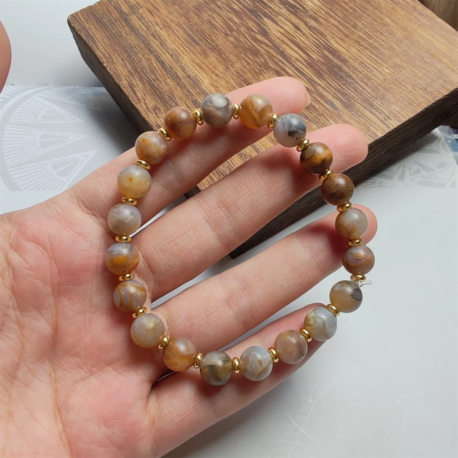 1pcs/lot Mystic Energy Snail Sea Thread Natural Ancient Stone Conch Beads 8mm Bracelet woman Ethnic style gift Accessories
1pcs/lot Mystic Energy Snail Sea Thread Natural Ancient Stone Conch Beads 8mm Bracelet woman Ethnic style gift Accessories