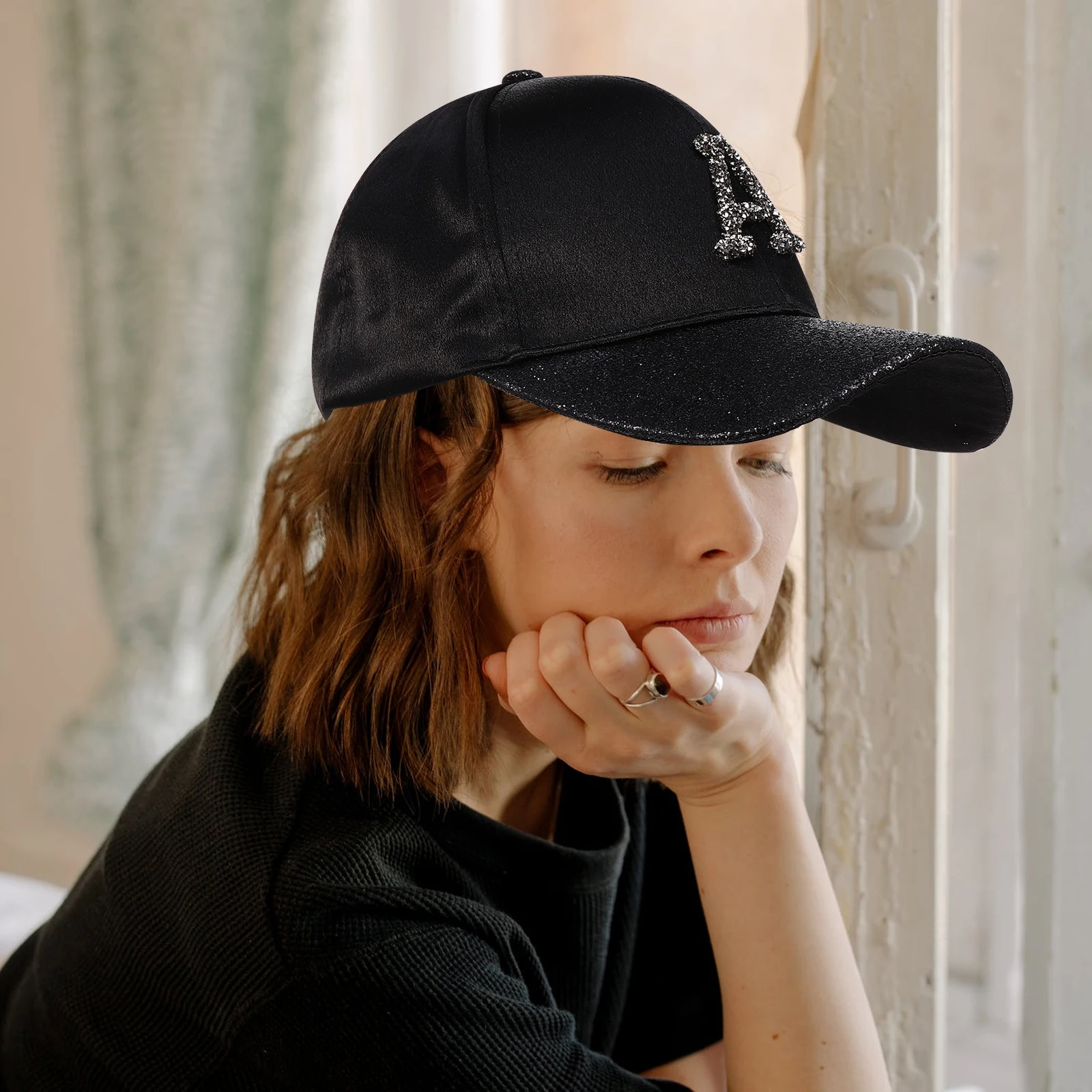 1pc Bright Diamond Alphabet Hat Premium Shiny Rhinestone Sun Cap for Women Sparkly Glitter Peaked Cap Outdoor Travel Summer
1pc Bright Diamond Alphabet Hat Premium Shiny Rhinestone Sun Cap for Women Sparkly Glitter Peaked Cap Outdoor Travel Summer