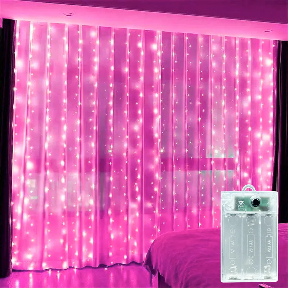Valentine's Day Curtain LED Lights Garland Battery Powered Fairy Lights Wedding Party Decoration Room Decoration Accessories
Valentine's Day Curtain LED Lights Garland Battery Powered Fairy Lights Wedding Party Decoration Room Decoration Accessories