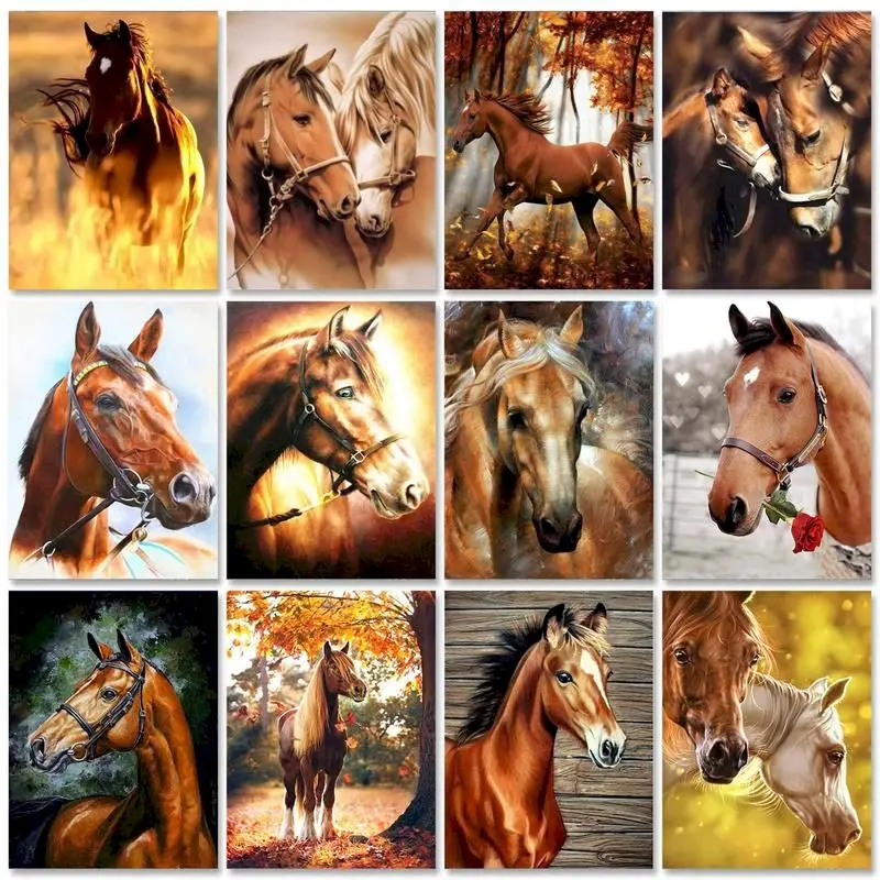 GATYZTORY Diy Painting By Numbers Horse Animals Acrylic Paint On Canvas Drawing Coloring By Numbers For Diy Gift Wall Art pictur
GATYZTORY Diy Painting By Numbers Horse Animals Acrylic Paint On Canvas Drawing Coloring By Numbers For Diy Gift Wall Art pictur