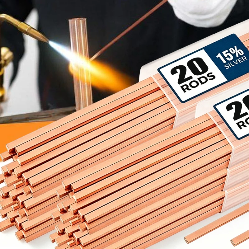 5/10/20PCS Phosphor Copper Silver Welding Rod 25cm Round Flat Electrode Brazing Soldering Rod for Electrical Mechanical Repair
5/10/20PCS Phosphor Copper Silver Welding Rod 25cm Round Flat Electrode Brazing Soldering Rod for Electrical Mechanical Repair