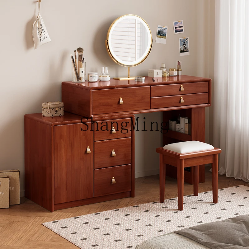ZYYCream Style Solid Wood Dressing Table Modern Simple Smart Mirror Bedroom Large and Small Apartment Makeup Table
ZYYCream Style Solid Wood Dressing Table Modern Simple Smart Mirror Bedroom Large and Small Apartment Makeup Table