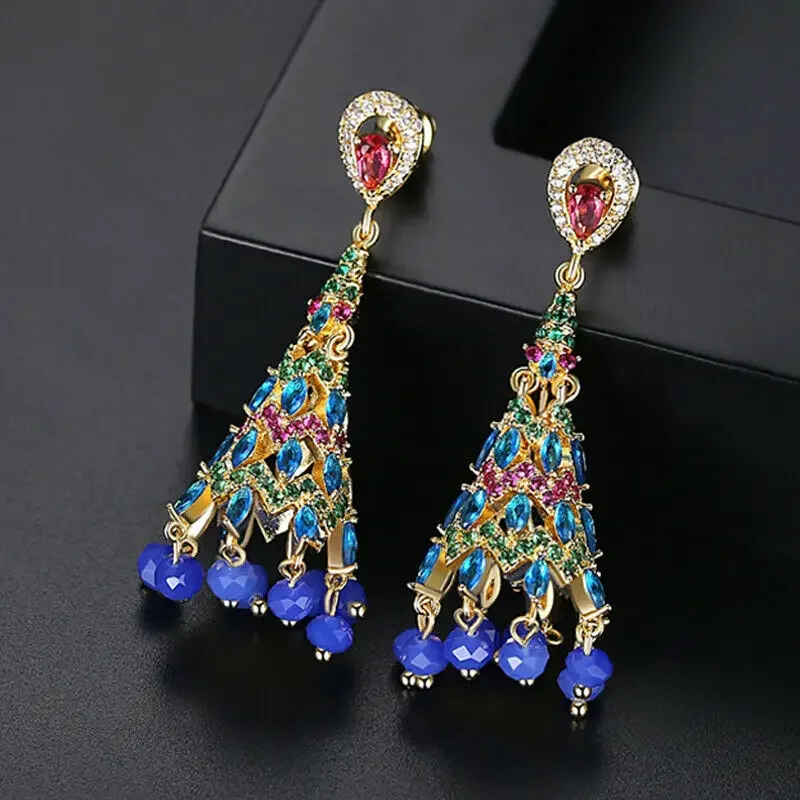 Ретро циркониевые хрустальные бусины, серьги-капли, индийские Jhumka Jhumki, разноцветные винтажные женские свадебные украшения, этнические цыганские украшения
Ретро циркониевые хрустальные бусины, серьги-капли, индийские Jhumka Jhumki, разноцветные винтажные женские свадебные украшения, этнические цыганские украшения
