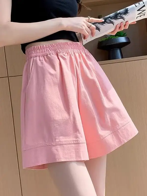 High Waist Pure Cotton Wide Leg Short Pants Women's Spring Summer Elastic Waist Hot Pants Drawstring Five-Quarter Trendy Trou...
High Waist Pure Cotton Wide Leg Short Pants Women's Spring Summer Elastic Waist Hot Pants Drawstring Five-Quarter Trendy Trou...