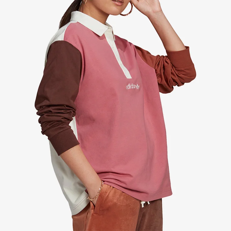 Adidas Official Authentic Three Stripes Women's Color Block Sport Long Sleeve Polo Shirt H33328
Adidas Official Authentic Three Stripes Women's Color Block Sport Long Sleeve Polo Shirt H33328