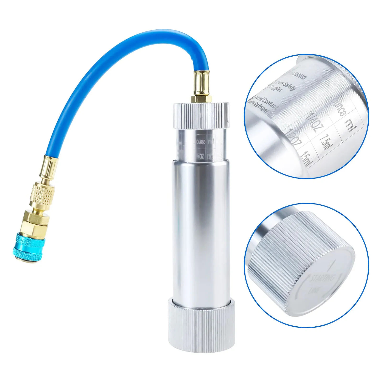 Инжектор для заправки хладагентом, 1/4 дюйма SAE, 2 унции, для R134A, R410A, R22, R12
Инжектор для заправки хладагентом, 1/4 дюйма SAE, 2 унции, для R134A, R410A, R22, R12