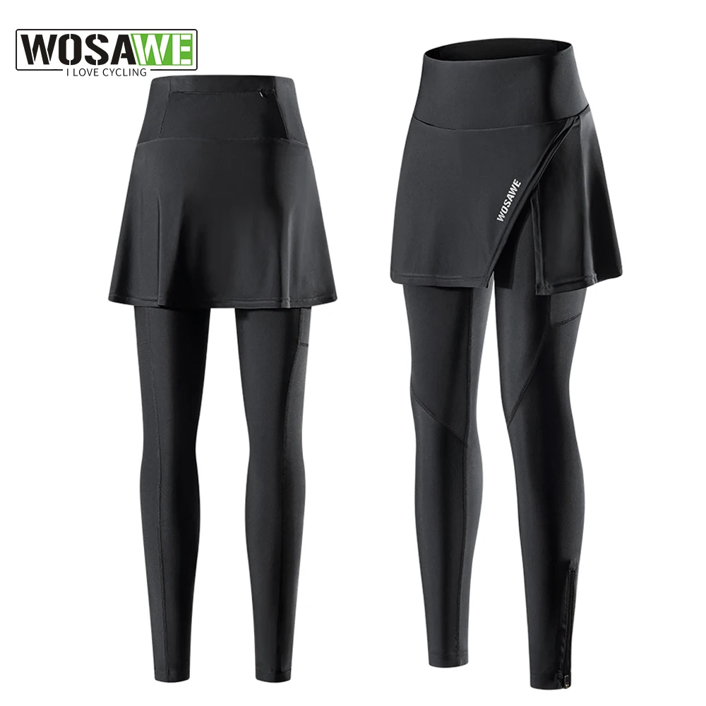 WOSAWE Female Cycling Skirt Long Pant 3D Gel Padded Road Bike Tihgts Mbt Bicycle Trousers Breathale For Spring Summer Zip Pocket
WOSAWE Female Cycling Skirt Long Pant 3D Gel Padded Road Bike Tihgts Mbt Bicycle Trousers Breathale For Spring Summer Zip Pocket