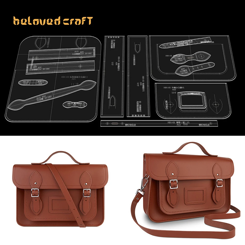 BelovedCraft Leather Bag Pattern Making with Kraft Paper and Acrylic Templates for Cambridge Crossbody Bag
BelovedCraft Leather Bag Pattern Making with Kraft Paper and Acrylic Templates for Cambridge Crossbody Bag