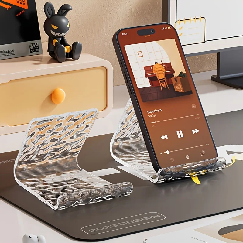 Creative Glacial Pattern Acrylic Phone Holder – High-Quality Tablet Stand for Home, TV Watching & Desk Use
Creative Glacial Pattern Acrylic Phone Holder – High-Quality Tablet Stand for Home, TV Watching & Desk Use