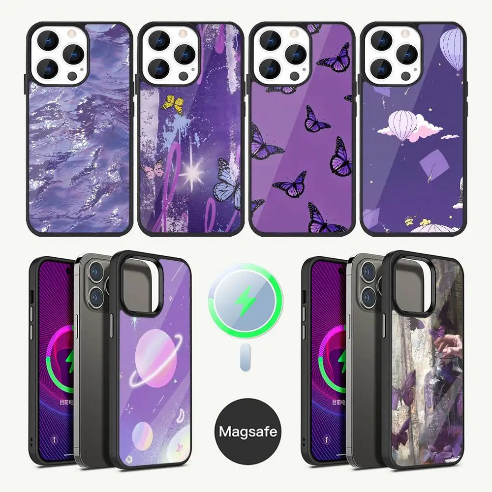Purple series Phone Case For iPhone 16,15,14,13,12,11,Plus,Pro,Max Mini Magsafe Magnetic Wireless Charging
Purple series Phone Case For iPhone 16,15,14,13,12,11,Plus,Pro,Max Mini Magsafe Magnetic Wireless Charging