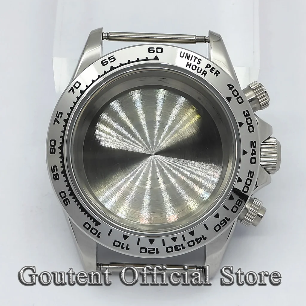 Goutent new 40mm Silver Sapphire Crystal Quartz Watch Case Fit VK63 Movement Watch accessories
Goutent new 40mm Silver Sapphire Crystal Quartz Watch Case Fit VK63 Movement Watch accessories