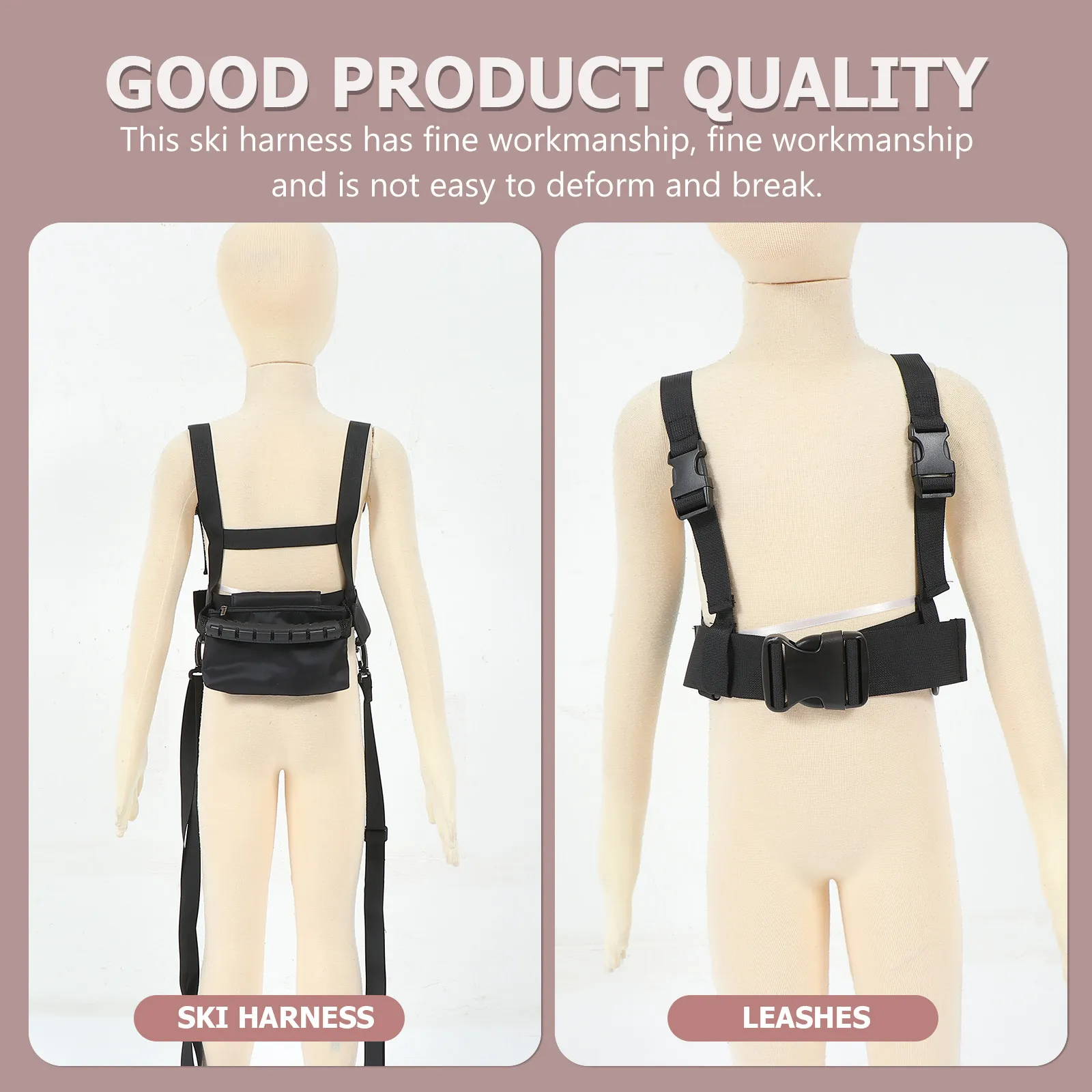 Комплект для обучения детей катанию на лыжах: премиальный регулируемый ремень безопасности для катания на лыжах и коньках с креплением на спину и плечи
Комплект для обучения детей катанию на лыжах: премиальный регулируемый ремень безопасности для катания на лыжах и коньках с креплением на спину и плечи