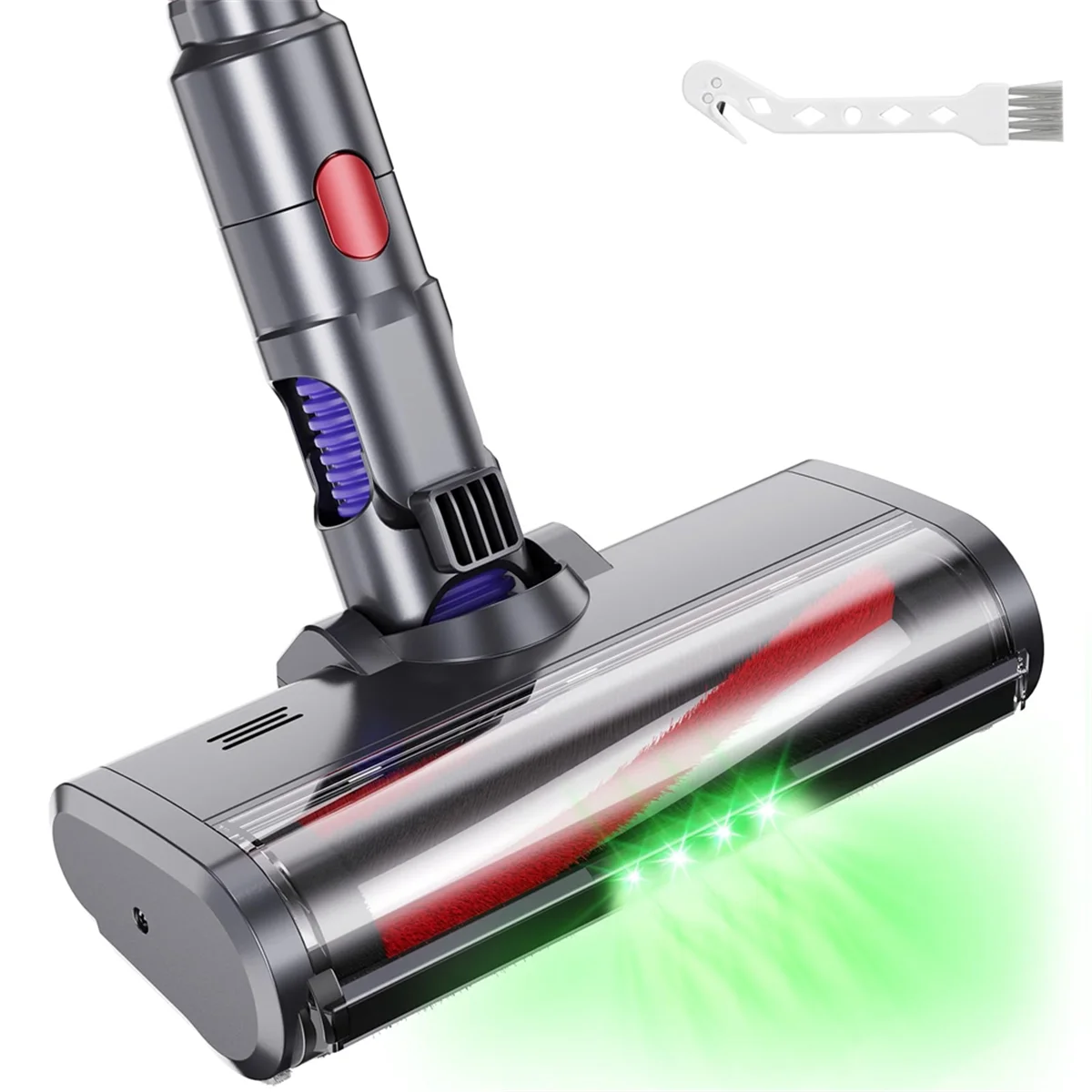 A58E-Floor Brush Turbine Brush Head for Dyson V7 V8 V10 V11 V15,Spares Parts with 4 LED Lights for Carpets and Hard Floors
A58E-Floor Brush Turbine Brush Head for Dyson V7 V8 V10 V11 V15,Spares Parts with 4 LED Lights for Carpets and Hard Floors