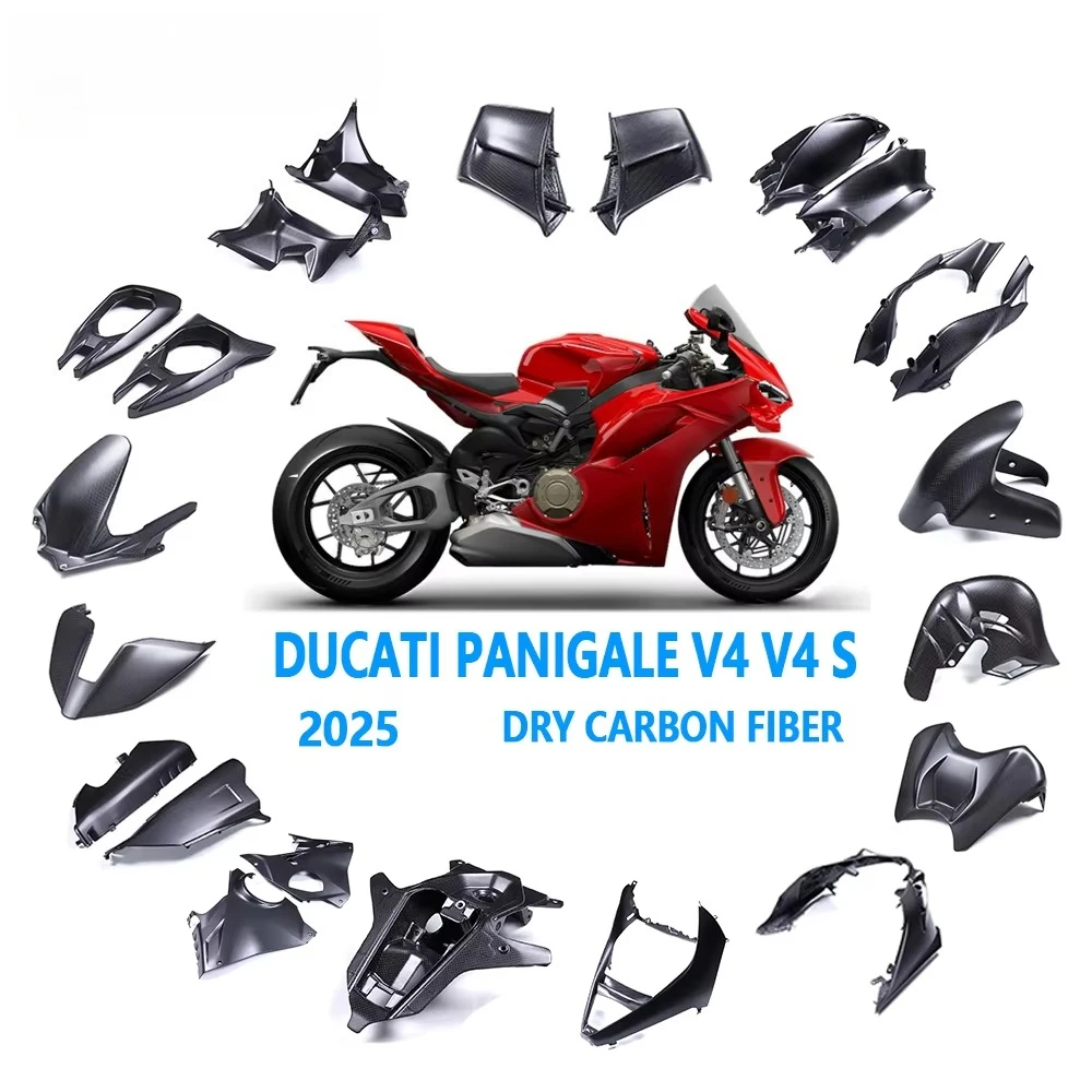 New Arrival V4 2025 Motorcycle 100% 3K Dry Carbon Fiber Fairing Body Covers Sets For Ducati Panigale V4 V4S Gen 7 2025+
New Arrival V4 2025 Motorcycle 100% 3K Dry Carbon Fiber Fairing Body Covers Sets For Ducati Panigale V4 V4S Gen 7 2025+
