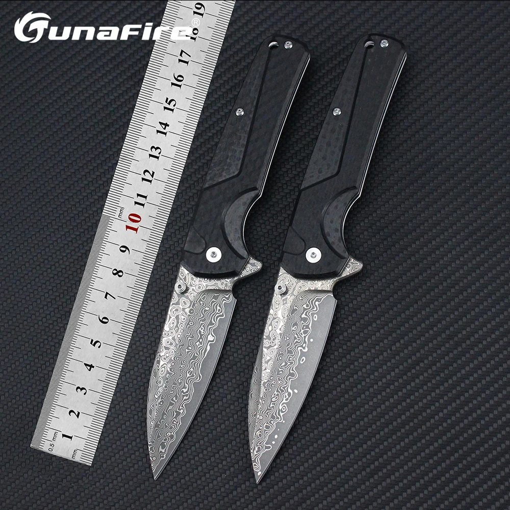 Tunafire Folding Knife G10 Carbon Fiber Handle Damascus steel Knives Camping Hunting Hiking Survival EDC Pocket Knives for Men
Tunafire Folding Knife G10 Carbon Fiber Handle Damascus steel Knives Camping Hunting Hiking Survival EDC Pocket Knives for Men